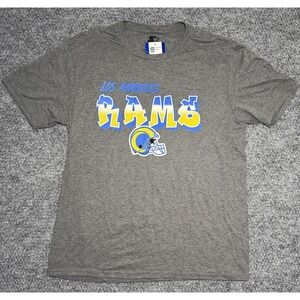Los Angeles Rams T-Shirt NFL Starter Brand Men's Gray Size Large New With Tags